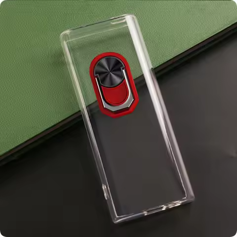 For Nokia 108 4G 2024 High Back Finger Ring Soft TPU Silicone Case On HMD 105 4G Phone Cover