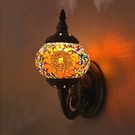 Handmade Turkish Moroccan Wall Lights Bohamian Mosaic Wall Lamp for Bedroom Living Room Restaurant