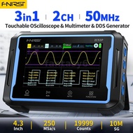 FNIRSI 2C53P Touch Screen Portable Digital Oscilloscope Multimeter Signal Generator 3in1 2 Channel 5
