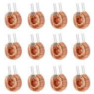 12 Pcs Vertical Toroid Magnetic 220uh 5A Inductance Coil toroid core Inductor Kit Toroid Inductor fo