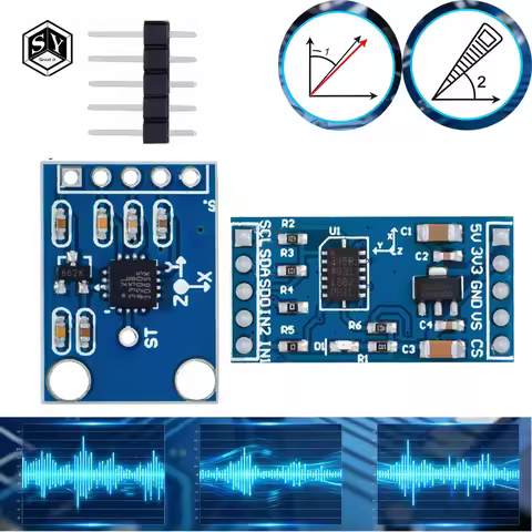 GY-61 ADXL335 / ADXL345 Triaxial Accelerometer Module Set, Analog Digital Vibration Sensor Kit for A