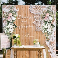 1 Pair Artificial Wedding Arch Flowers Simulation Background Decoration Flowers Swag For Holiday Par