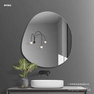 Simple Frameless Toilet Mirror Punch Free Paste Bathroom Mirror Toilet Wash Dressing Mirror Wall Sticker