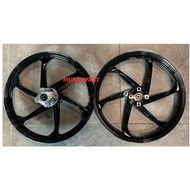 Y15 Y16 SPORT RIM ENKEI 6 BATANG CUSTOM HUB FULL COP SIAP BEARING BUSH Y15ZR Y16ZR Y125ZR Y125Z OPEN HUB 6BATANG