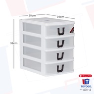 Toyogo 401-4 Plastic A4 Drawer (4 Tier)