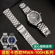 Suitable for CASIO CASIO Watch Modified Men Strap MWA-100H/D-1A/2A Stainless Steel Bracelet 20mm