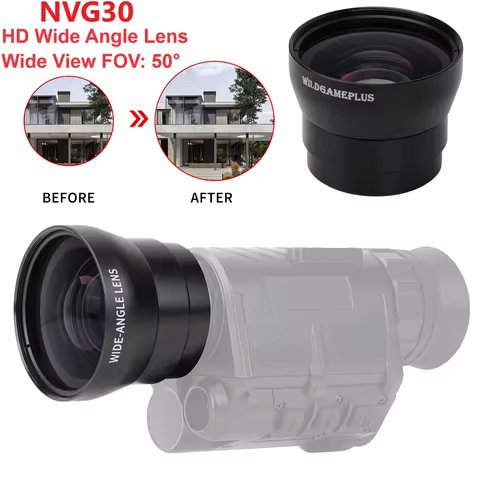 NVG30 Wide Angle Lens 55MM Scope Lens Wide 50° FOV lens For For NVG30 940nm IR Night Vision Monocula