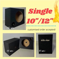 [P]Speaker box/ Sub Woofer box Single 8/10/12inches. (12mm thick) Kotak subwoofer box.