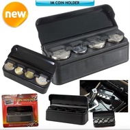 Car Coin Box Metal Coin Holder 4 Slots Car Coin Storage