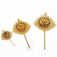 Jigong Buddha Statue Dharma Tool Accessories Dandelion Fan Ornaments Jigong Fan Premium Alloy Buddha