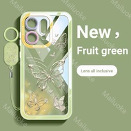 เคส OPPO Reno 14 13 12 5G เคส OPPO Reno 14 13 12 Pro 5G เคส OPPO Reno 14F 13F 12F 5G ใสลายผีเสื้อเคส