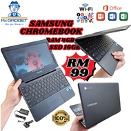 SAMSUNG CHROMEBOOK Xe500 | RAM 4GB eMMC SSD 16GB DDR3 | INTEL CELERON N3060| BEST QUALITY|| LAGI MUR