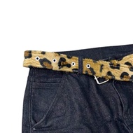 Belt/ buckle/ belt leopard model unisex brown belt y2k y2k belt cean.co