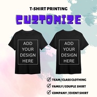 [NO MOQ] Cetak Baju Custom Tshirt Printing | Custom Tshirt Printing | Company Tshirt | Event Tshirt 