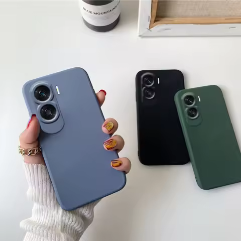 For Huawei Honor 90 Lite Case Honor 90 Lite Capa New Shockproof Bumper TPU Luxury Liquid Silicone So