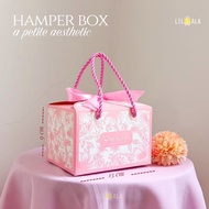 Box Mukena Aesthetic Jinjing + Pita | Hamper Box Mukena Floral Elegan | Tambahan Box Hadiah Mukena