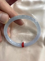 冰種玉鐲 天然翡翠玉鐲 A玉 手鐲 • 冰種紫藍翡翠貴妃鐲