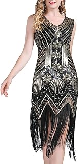 Women 1920s Costume Flapper Dress Vintage Fringed Gatsby Costume Roaring 20s Dress Sequin Flapper Fancy Dress