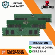 Flexi Tech KINGSTON VALUE RAM 8GB / 16GB / 32GB CL40 4800MHz / 5200Mhz / 5600Mhz DDR5