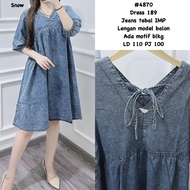 VI-189/CCI WOMEN'S WASH JEANS DRESS - MUST ASK FOR STOCK JLC-189