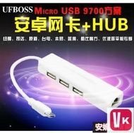 【VIKI-品質保障】MICRO USB轉RJ45網卡V8口以太網轉接器OTG有線安卓平板上網HUB【VIKI】