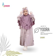 hk3 Gamis Anak Perempuan Dan Remaja Muslim Syari Set Hijab Katun