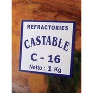 Castable C-16 Refractory 1Kg | Industrial Fireproof Cement 1600°C C C C | Furnace Material & High Te
