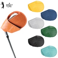 1Pcs Golf Iron Head Covers, Crocodile Texture PU Leather Golf Iron Headcover, Durable Anti-Scratch I