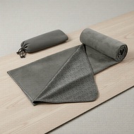 Non-Slip Yoga Towel with Silicone Star Grip, 24x72 Inches, Microfiber Absorbency, Quick Dry, Travel-