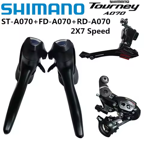 SHIMANO TOURNEY A070 2x7 Speed Groupset Front Rear Derailleur Shifter Bike Cycle Derailleur 14s For