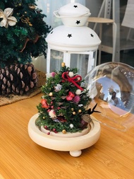 Ochre 松果聖誕樹玻璃燈球