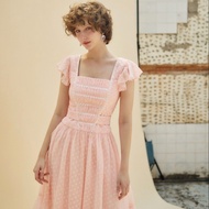 [Tohns] Ruffle Sleeve Midi Dress