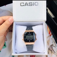 WATCH CASIO BLACK GOLD DIAMOND JAM