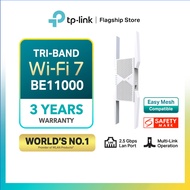 TP-Link BE11000 Tri-Band EasyMesh MLO Smart Roaming Wi-Fi 7 RE655BE 6Ghz Band Range Extender
