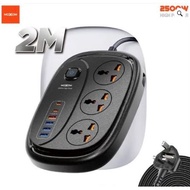 BSS MOXOM MX-ST36 2500W PD20W 9 in 1 Power Strip