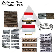 NAME PLATE NAME/ TAG EMBROIDERED NAME PLATE/ NAME/ EMBROIDEREDTAG REQUEST NAME EMBROIDERED/