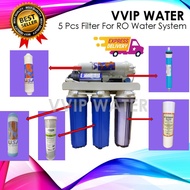 RO WATER SYSTEM REPLACEMENT RO FILTER 5 PCS (SET)