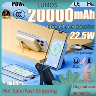 LUMOS  Ccc power bank 20000mAh Magnetic Powerbank Wireless 3c Powerbank Fast Charging Camping B