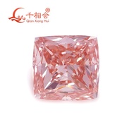 IGI Certified CVD Lab Grown Diamond 1.03ct Fancy Vivid Pink Color VVS2 Clarity Cushion Cut Loose Lab Grown Certified Diamond Gemstones for Making Jewelry