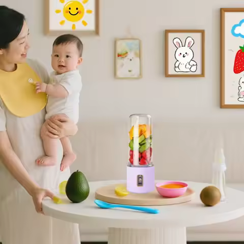 USB Rechargeable Baby Food Maker | Portable Blender for Fresh Puree, Juice & Baby Food | Multicolor 