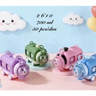 Hydro Car Bus-Shaped Children's Drinking Bottle School Children's Bottle/ ADA with Straw and LongTAL