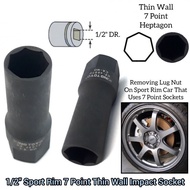 King Toyo 1/2" x 17mm Impact Socket - 7 Point KT-4807P