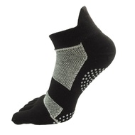 【2Fire】Five Finger Sock Breathable Non p Ankle Socks With Toes Washable Sports Fitness Travel Elasti