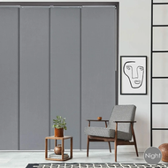 【PDGS】 Curtains Retractable Vertical Blinds Sliding Hanging Room Dividers Adjustable Sliding Window 