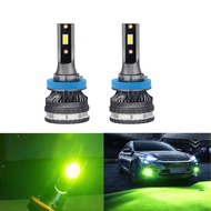 LYMOYO 2PCS H11 Led Fog Light H4 Led Headlight Green Lemon Spotlight H8 H9 Car Locomotive Fog Lamp H