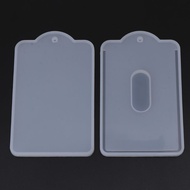 NICE 6cmx10cm Card Set Pocket ID Holder Pendant Expoxy Resin Silicone Mold Jewelry Making Resin Craf