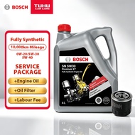 BOSCH Premium X7 Fully Synthetic 0W-20/5W-30/5W-40 Package (Includes Engine Oil & Oil Filter & Servi