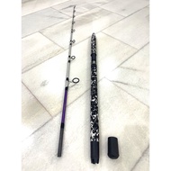 EXORI BOAT GAME 6kaki 15-30lb 20-40lb 30-60lb solid bottom laut rod green purple red spinning