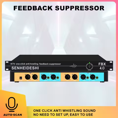 FBX 2.0/4.0/6.0 Auto feedback prevents microphone howling. Professional karaoke amplifier, KTV audio