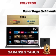 Led Polytron 50 Inch Pld 50bug5959 Smart Android Cinemax Soundbar Tv S